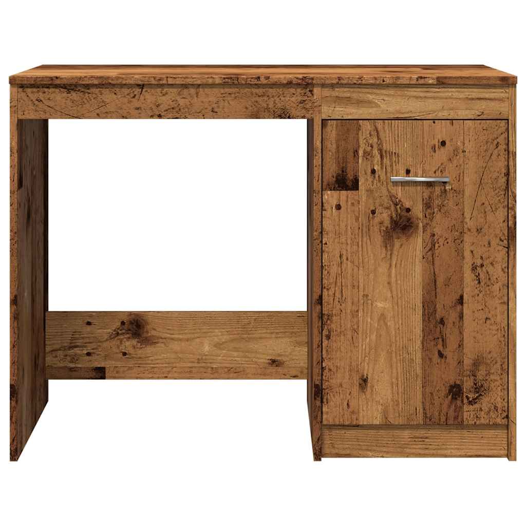 Desk, reclaimed wood look, 100x50x76 cm, engineered wood