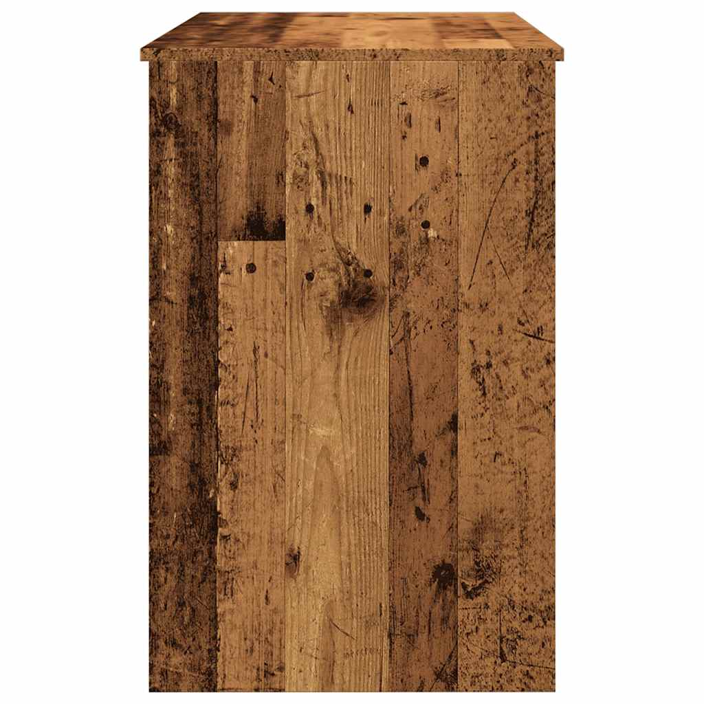 Desk, reclaimed wood look, 100x50x76 cm, engineered wood