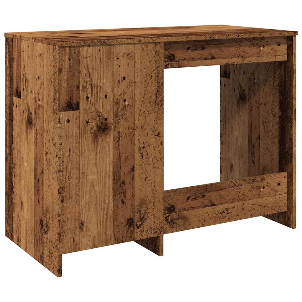 Desk, reclaimed wood look, 100x50x76 cm, engineered wood