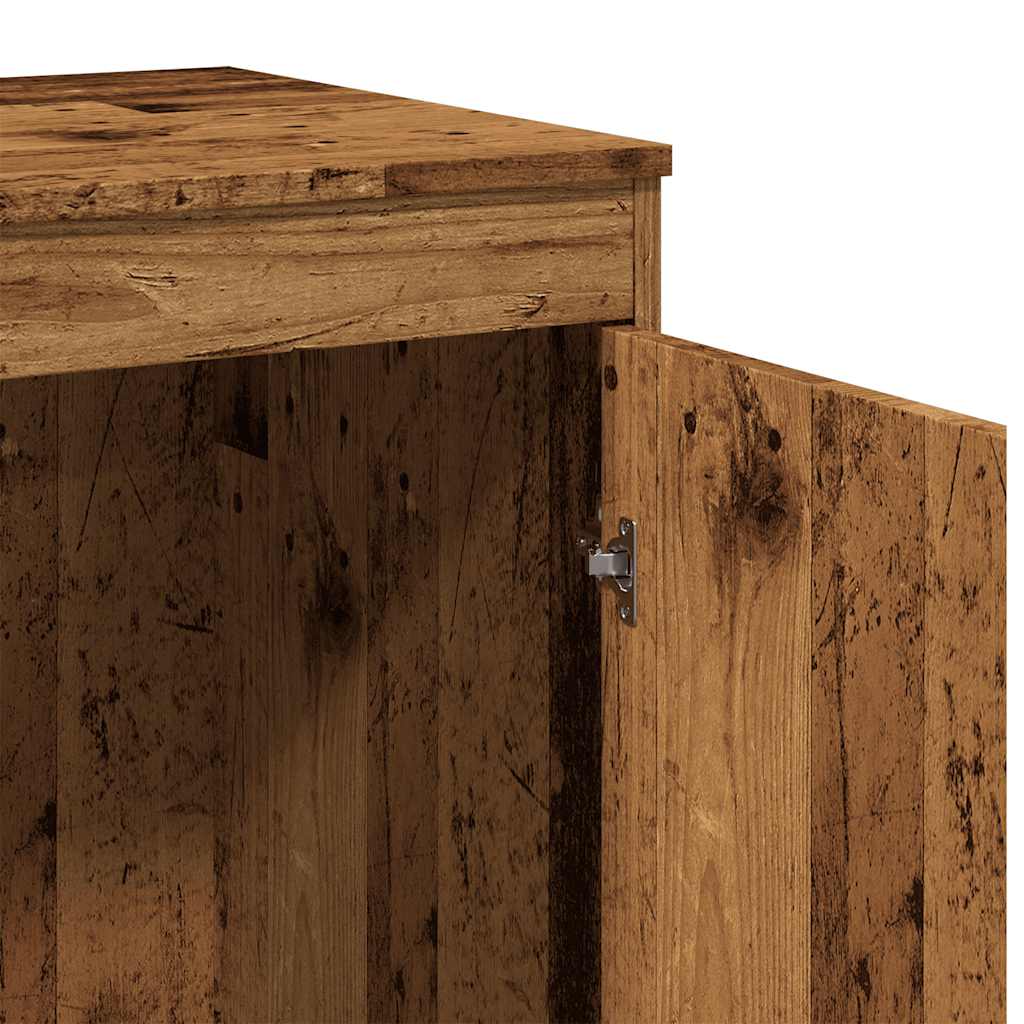 Desk, reclaimed wood look, 100x50x76 cm, engineered wood