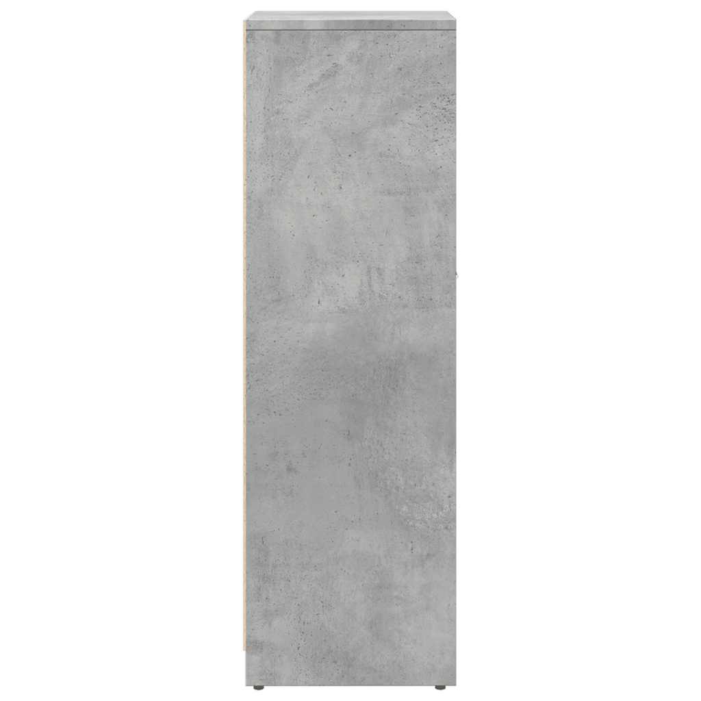 Badezimmerschrank Betongrau 30x30x95 cm Holzwerkstoff