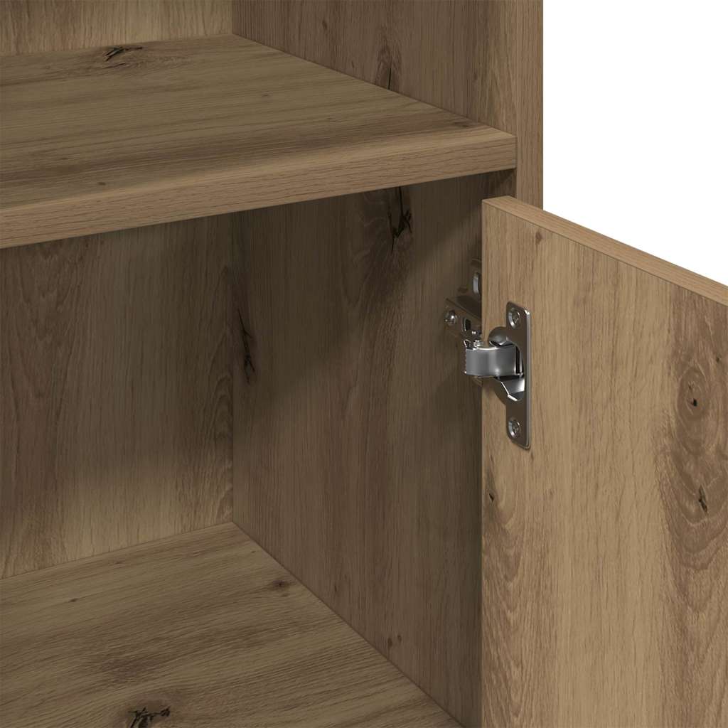 Badschrank Artisan-Eiche 30x30x95 cm Holzwerkstoff