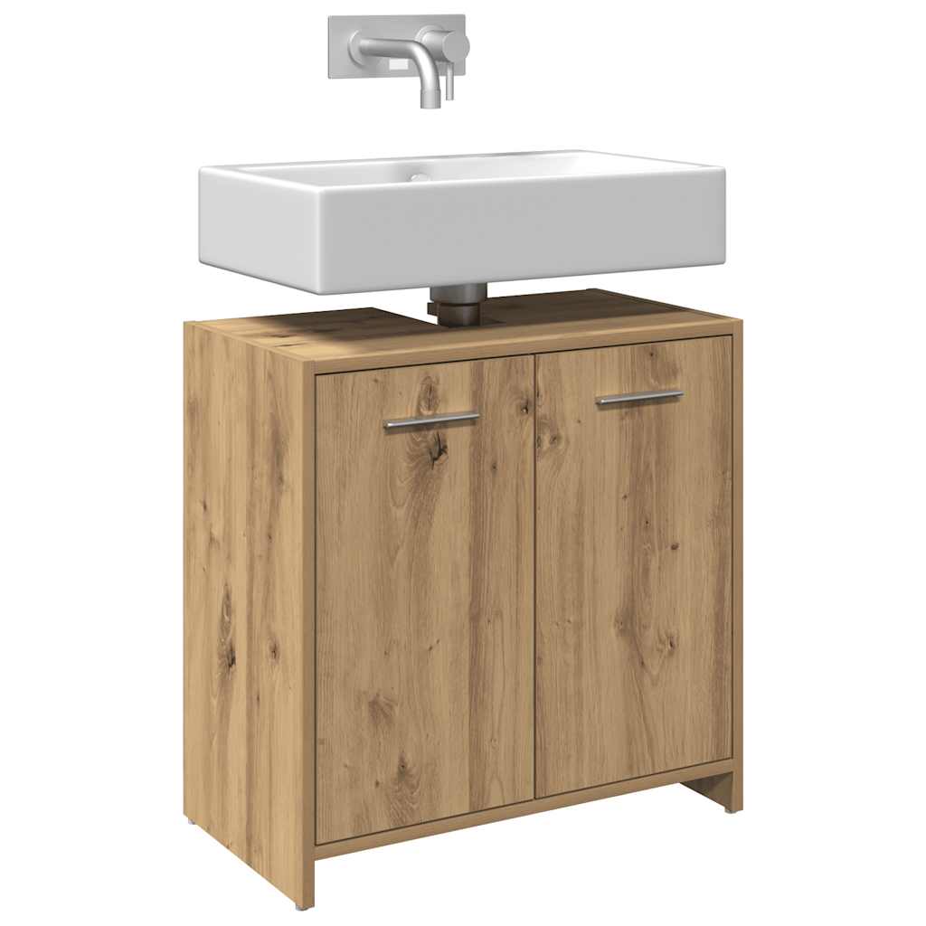 Waschbeckenunterschrank Artisan-Eiche 60x33x60 cm