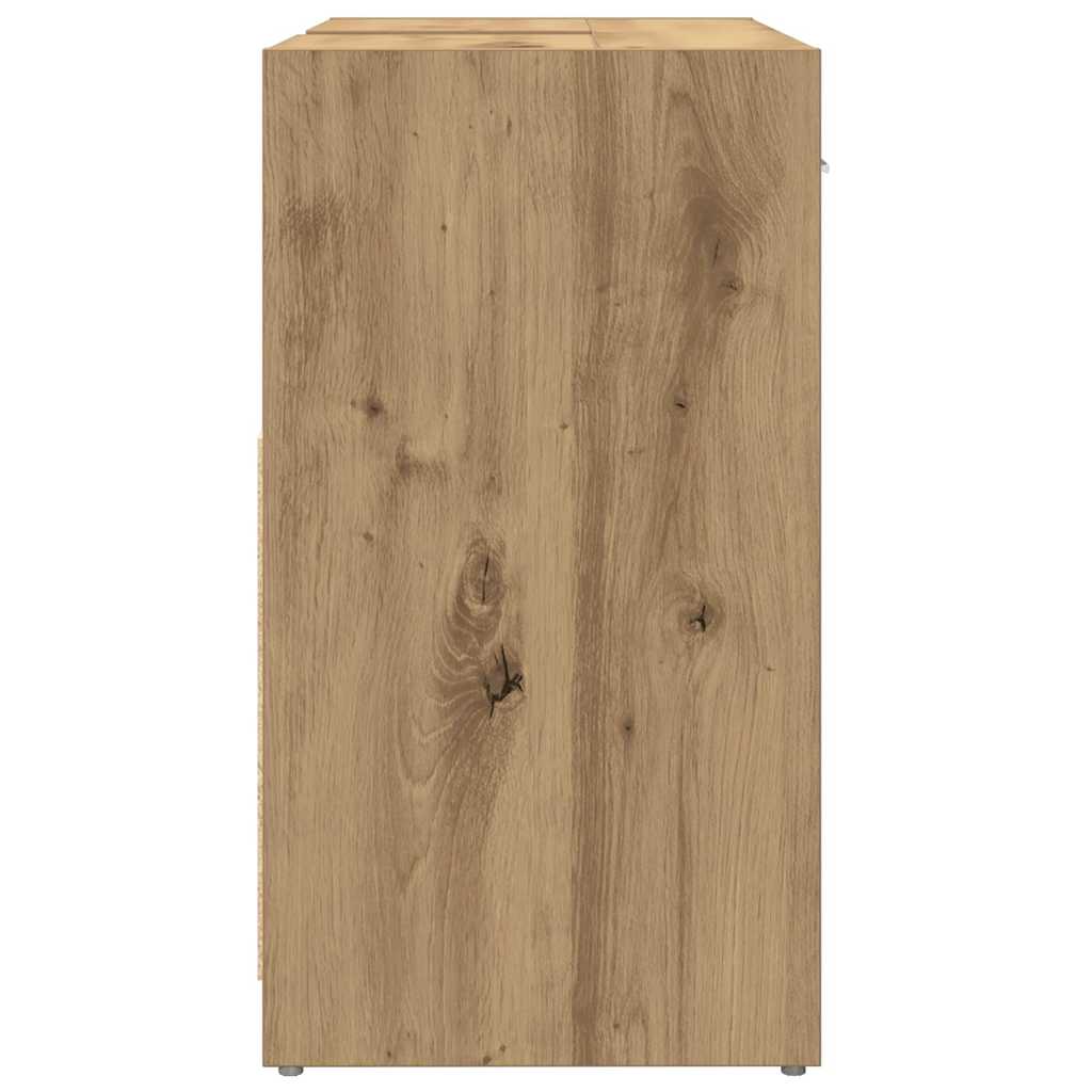 Waschbeckenunterschrank Artisan-Eiche 60x33x60 cm