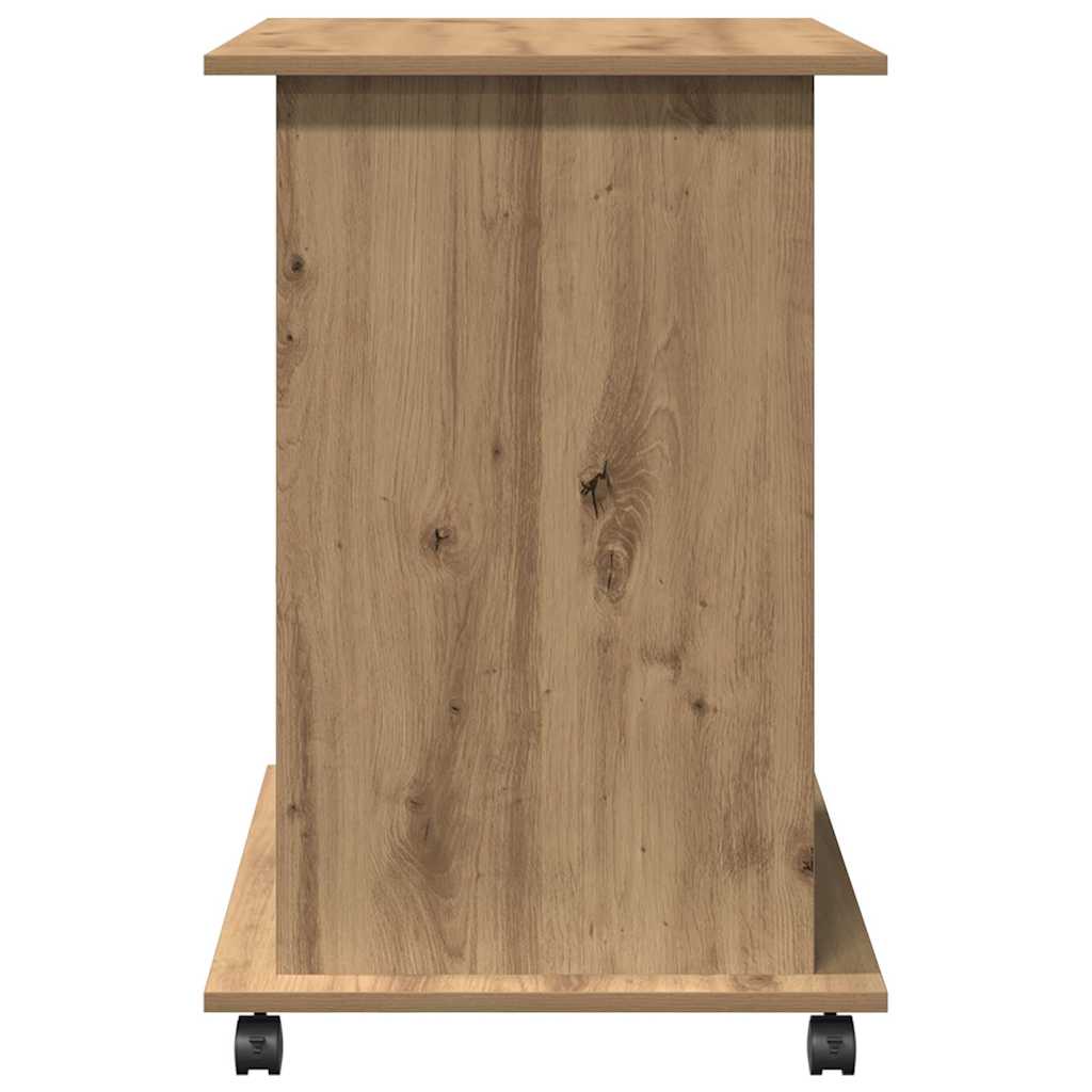 Bureau chêne artisan 80x50x75 cm bois d'ingénierie