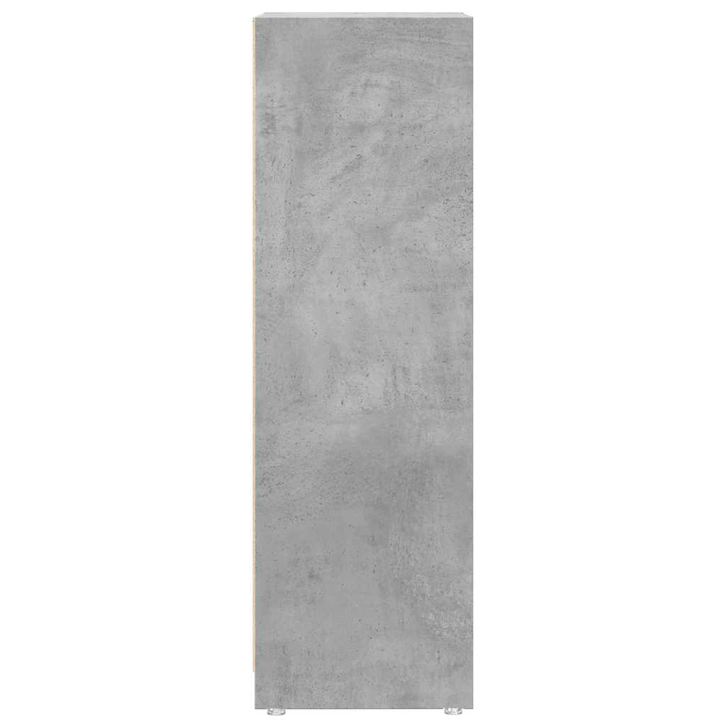 Badezimmerschrank Betongrau 30x30x95 cm Holzwerkstoff