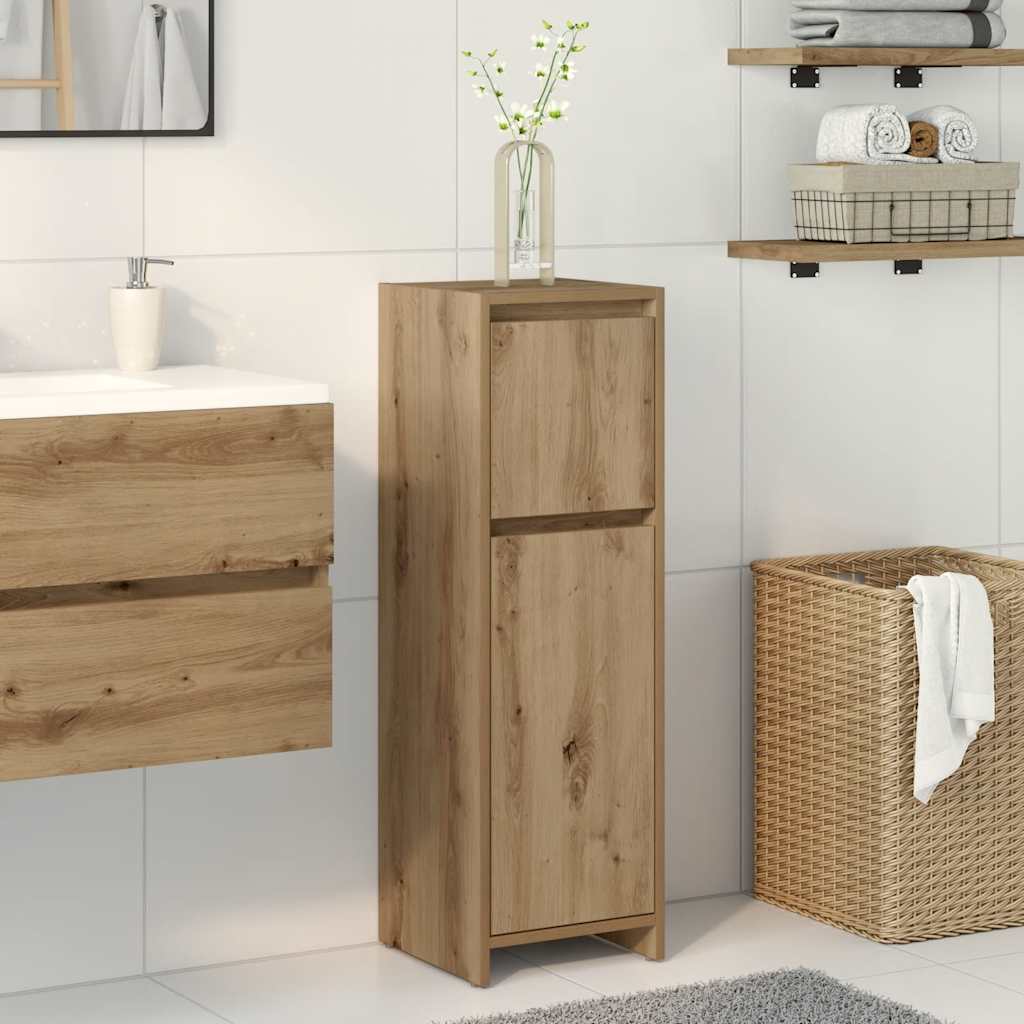 Badschrank Artisan-Eiche 30x30x95 cm Holzwerkstoff