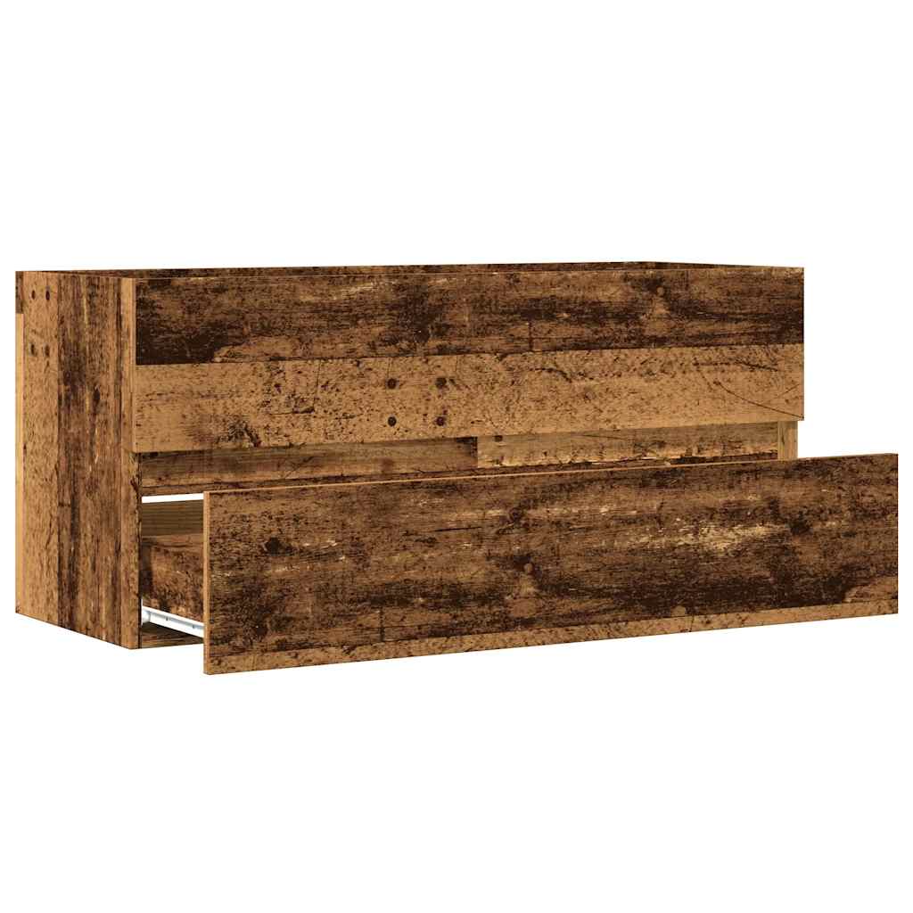 Waschbeckenschrank Altholz-Optik 100x38,5x45 cm Holzwerkstoff