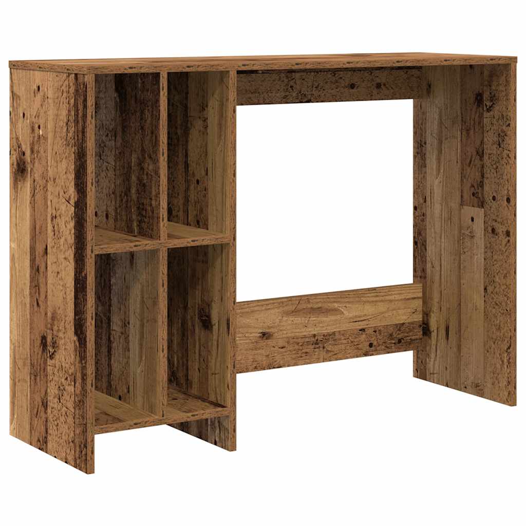 Desk reclaimed wood look 102.5x35x75 cm engineered wood