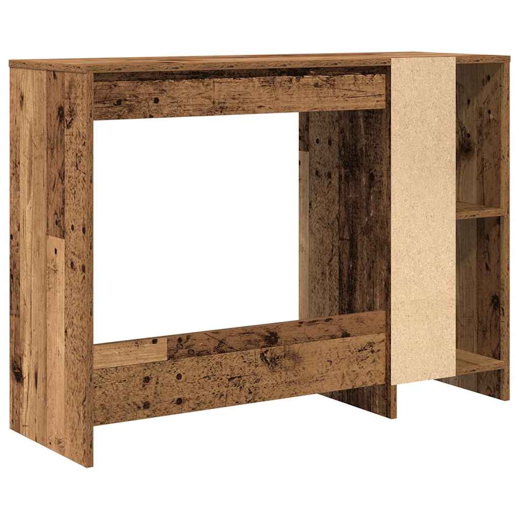 Desk reclaimed wood look 102.5x35x75 cm engineered wood