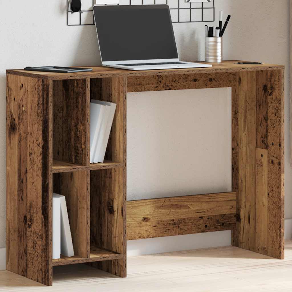 Desk reclaimed wood look 102.5x35x75 cm engineered wood