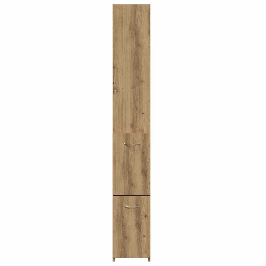 Badschrank Artisan-Eiche 25x25x170 cm Holzwerkstoff