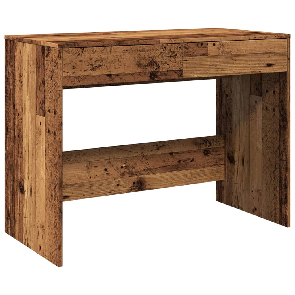 Desk in reclaimed wood look 101x50x76.5 cm engineered wood
