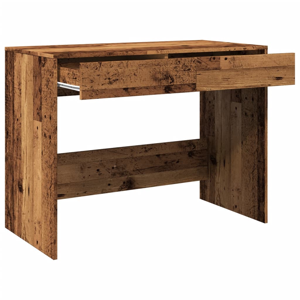 Desk in reclaimed wood look 101x50x76.5 cm engineered wood