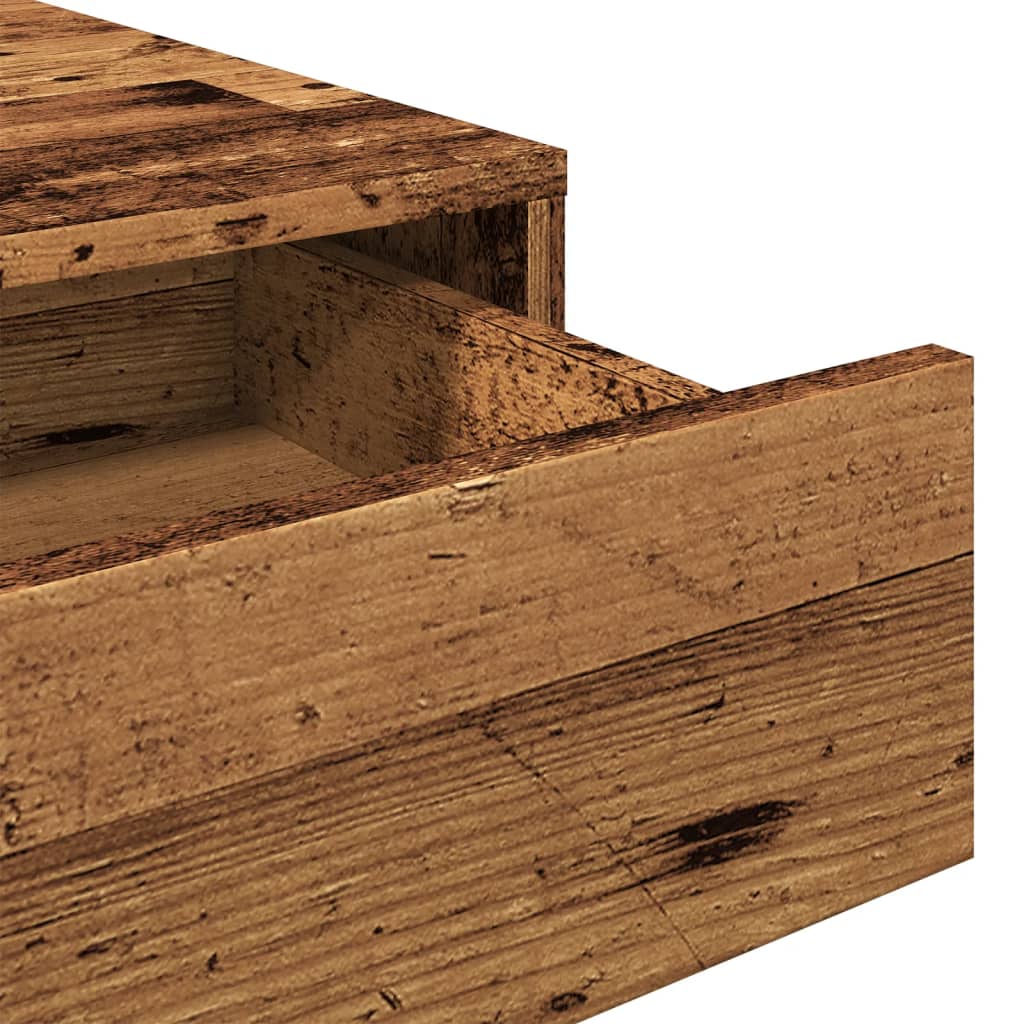 Desk in reclaimed wood look 101x50x76.5 cm engineered wood