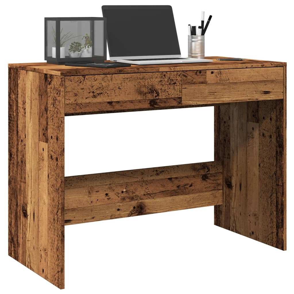 Desk in reclaimed wood look 101x50x76.5 cm engineered wood