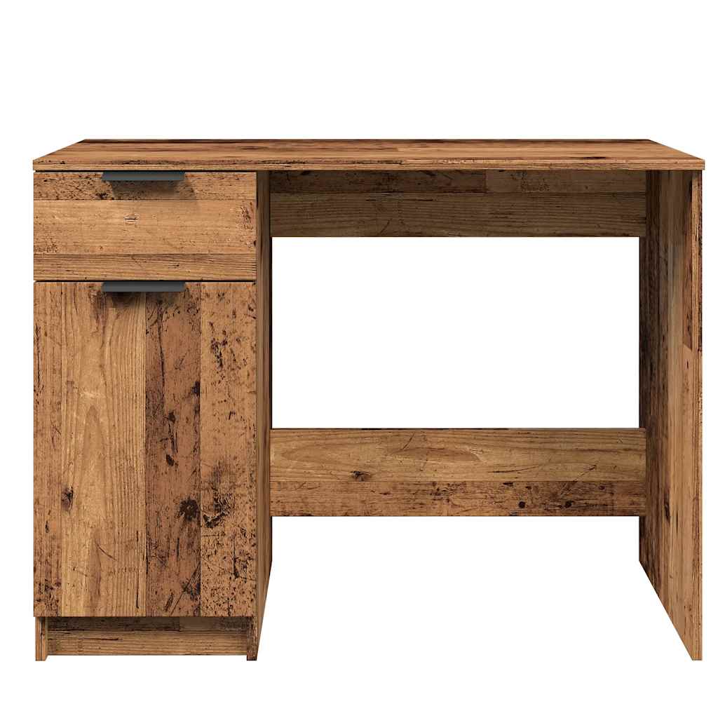 Desk antique-look 100x50x75 cm engineered wood