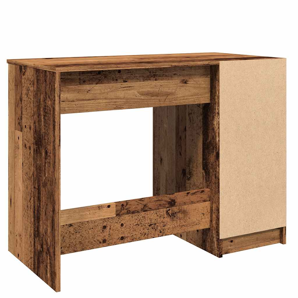 Desk antique-look 100x50x75 cm engineered wood