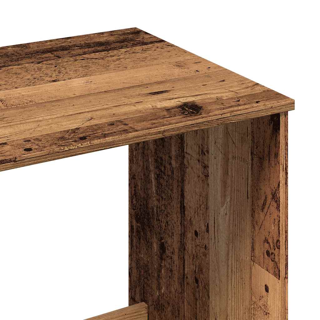Desk antique-look 100x50x75 cm engineered wood