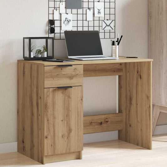 Bureau Chêne Artisan 100x50x75 cm Bois d'ingénierie