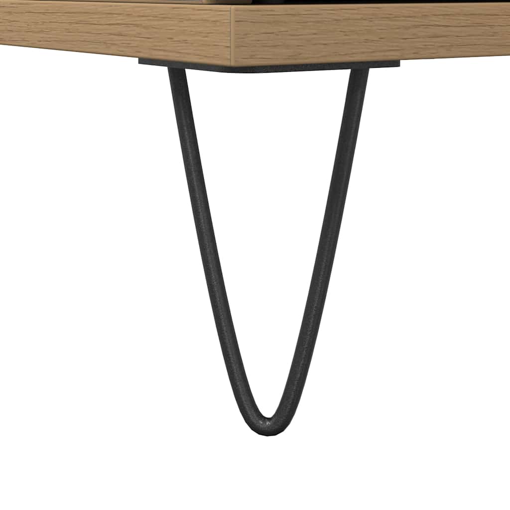 Badschrank Artisan-Eiche 30x30x190 cm Holzwerkstoff