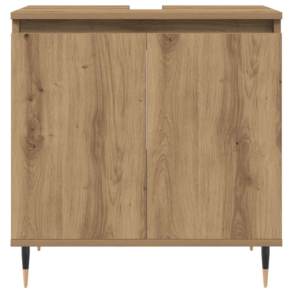 Badschrank Artisan-Eiche 58x33x60 cm Holzwerkstoff