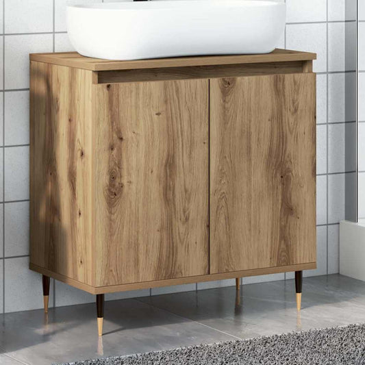 Badschrank Artisan-Eiche 58x33x60 cm Holzwerkstoff