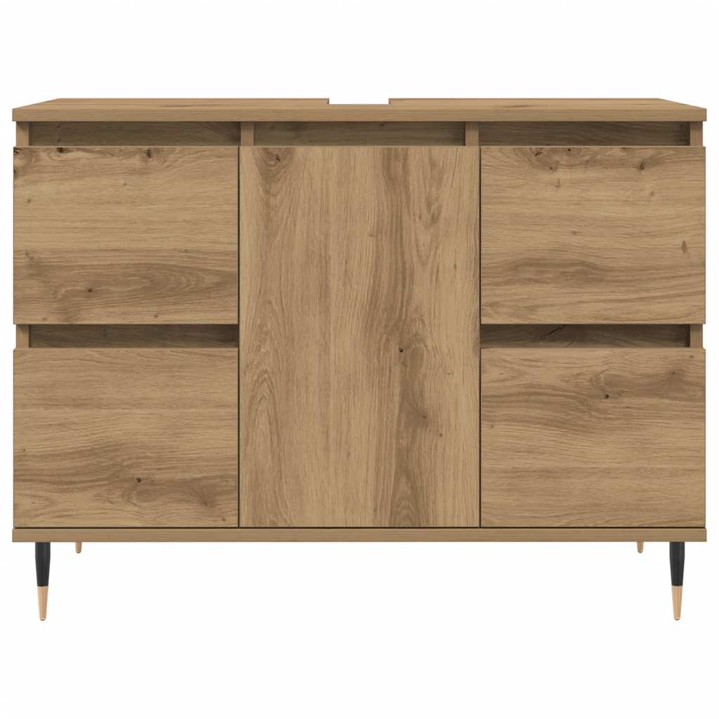 Badschrank Artisan-Eiche 80x33x60 cm Holzwerkstoff
