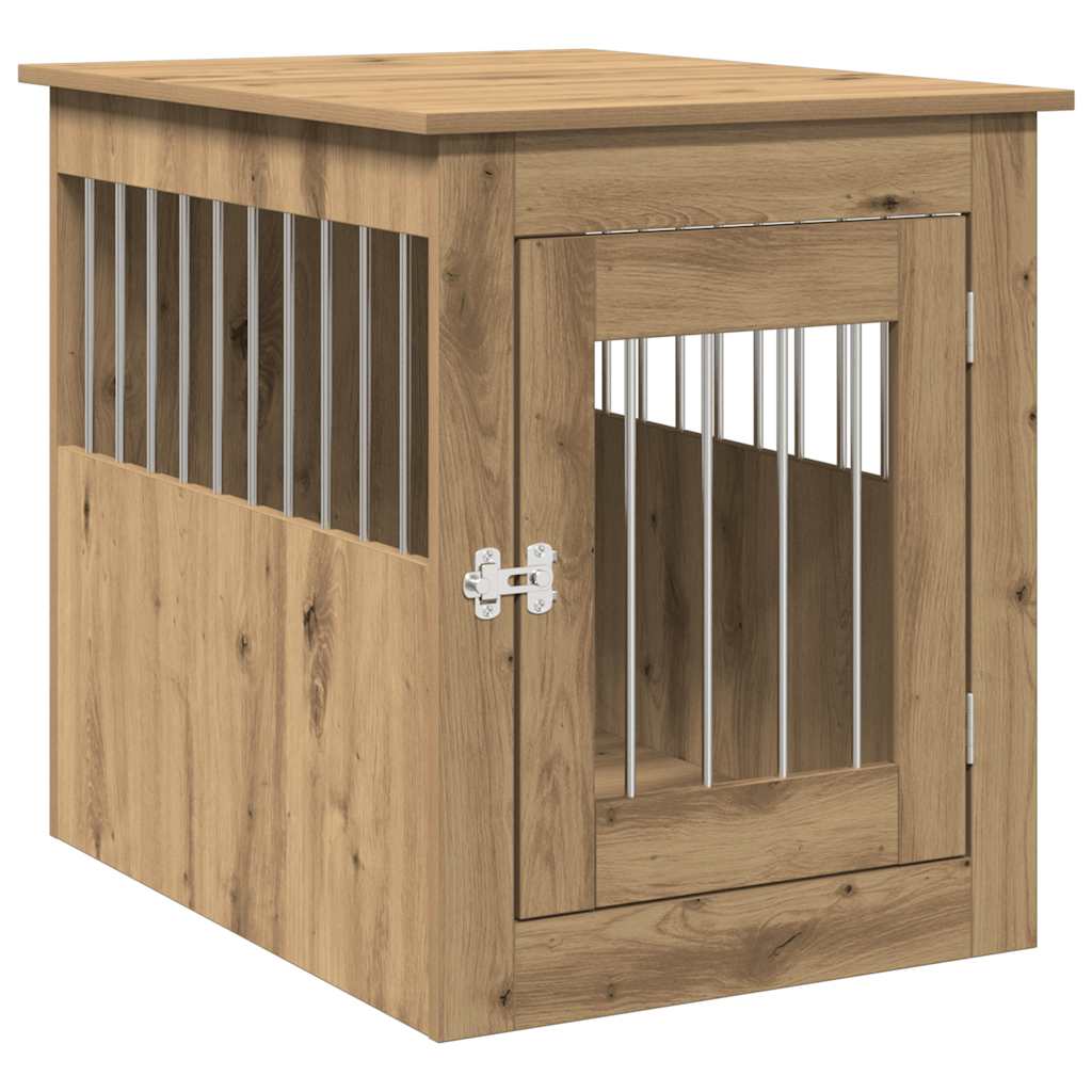 Hundekäfig im Möbelstil Artisan-Eiche 55x75x65 cm Holzwerkstoff