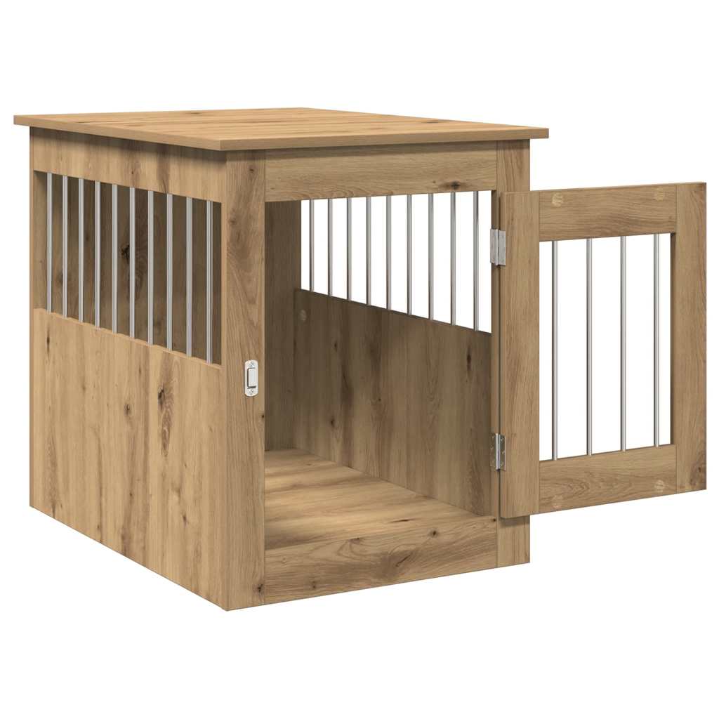 Hundekäfig im Möbelstil Artisan-Eiche 55x75x65 cm Holzwerkstoff