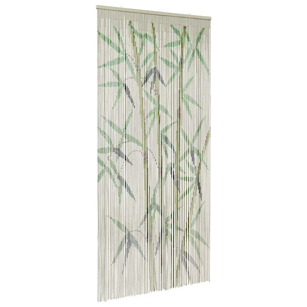 Rideau de porte moustiquaire bambou imprimé 100x200 cm bambou