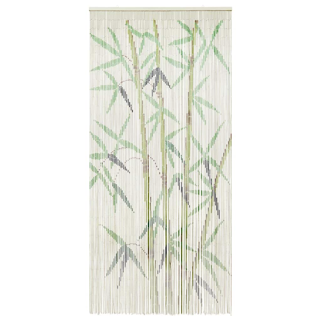 Rideau de porte moustiquaire bambou imprimé 100x200 cm bambou