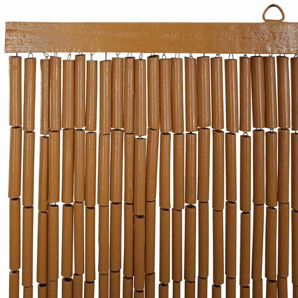 Rideau de porte anti-insectes imprimé palmiers 90x220 cm Bambou