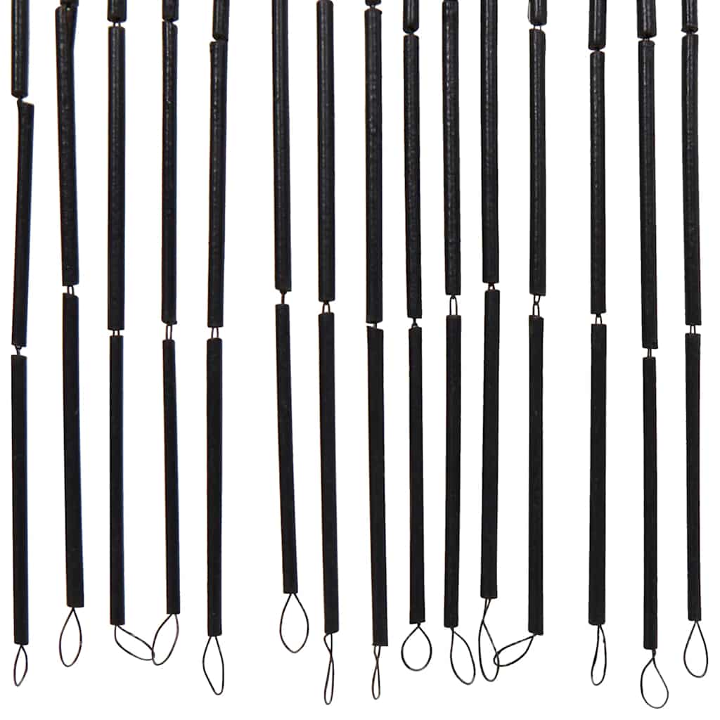 Rideau de porte anti-insectes imprimé palmiers 90x220 cm Bambou