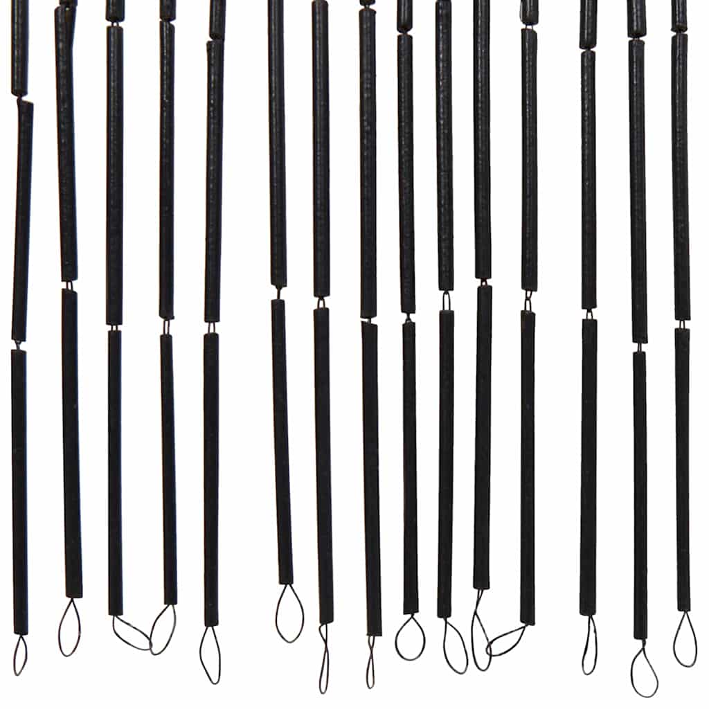 Rideau de porte moustiquaire imprimé palmiers 100x200 cm Bambou