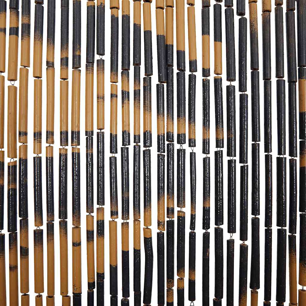 Rideau de porte moustiquaire imprimé palmiers 100x200 cm Bambou