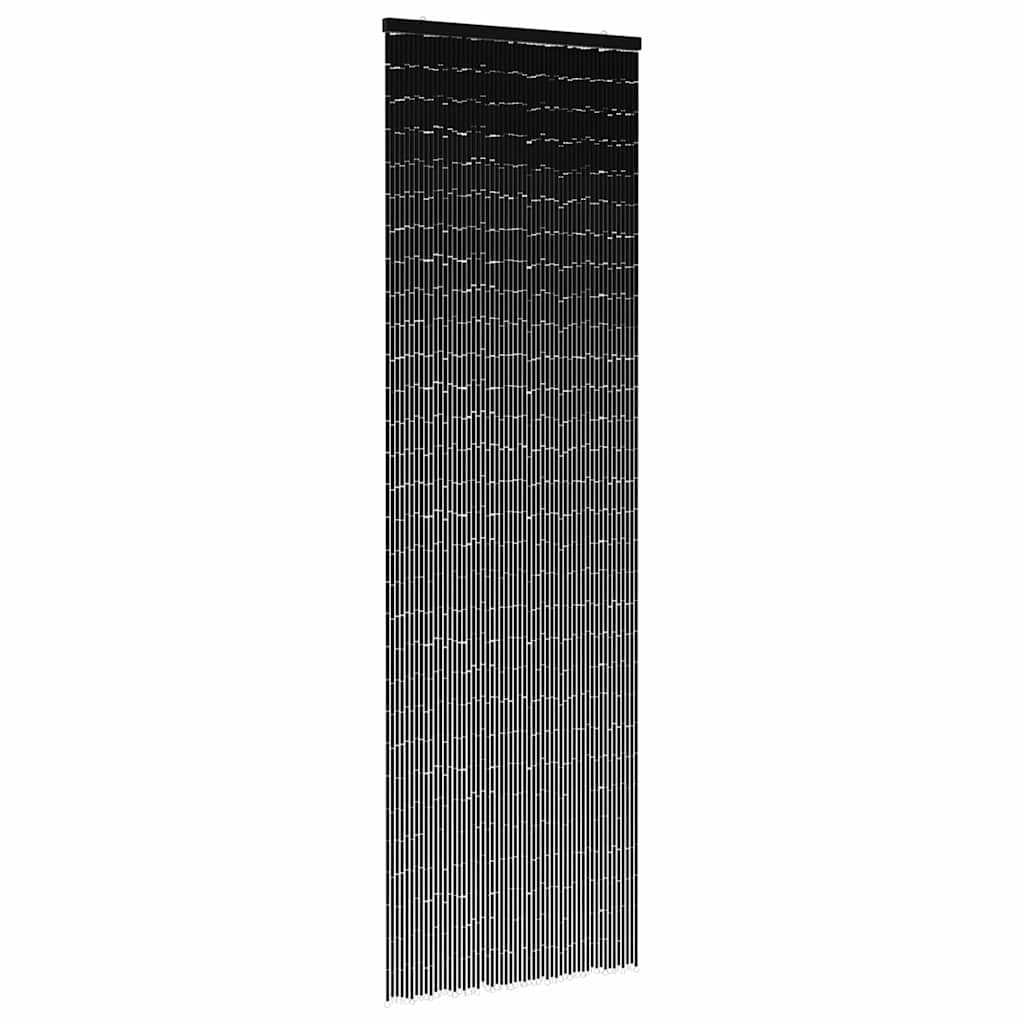 Rideau de porte anti-insectes gris foncé 56x185 cm Bambou