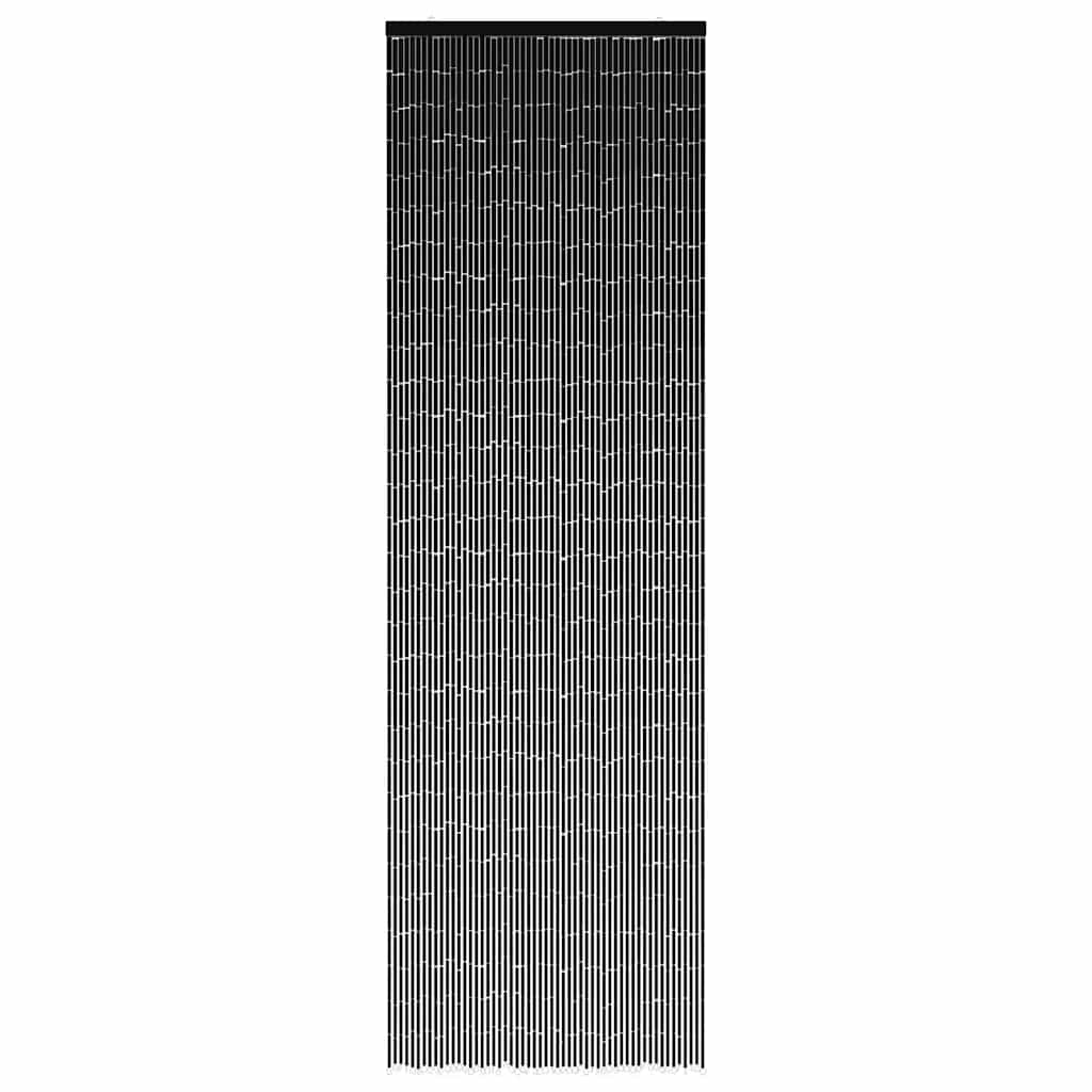 Rideau de porte anti-insectes gris foncé 56x185 cm Bambou