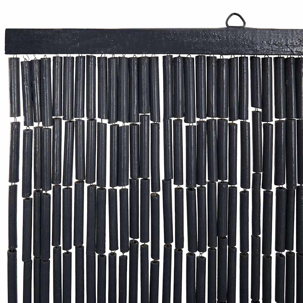 Rideau de porte anti-insectes gris foncé 56x185 cm Bambou
