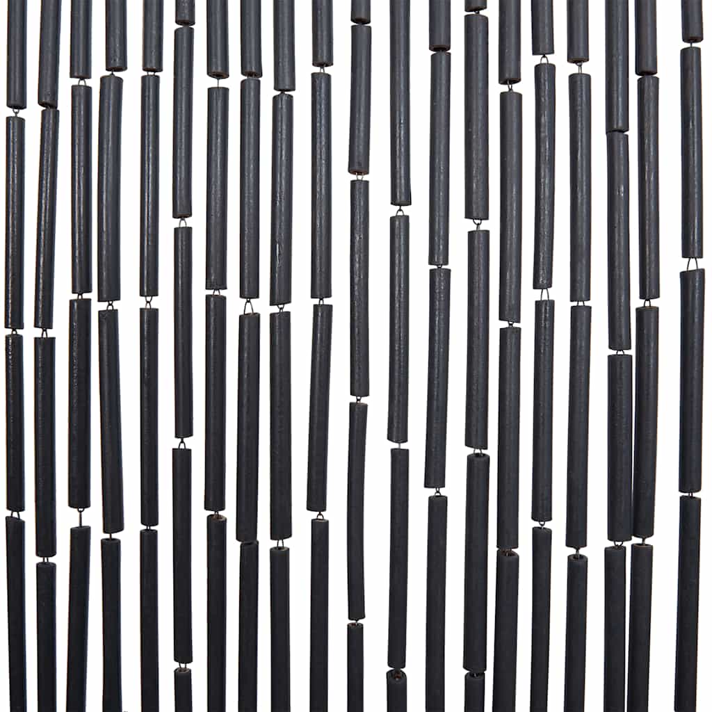 Rideau de porte anti-insectes gris foncé 56x185 cm Bambou