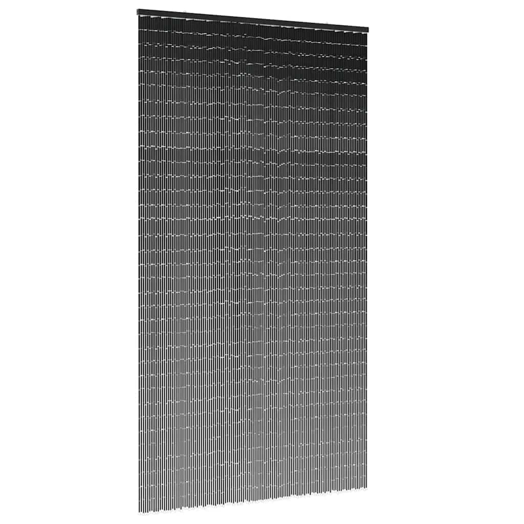 Rideau de porte anti-insectes Gris foncé 120x220 cm Bambou