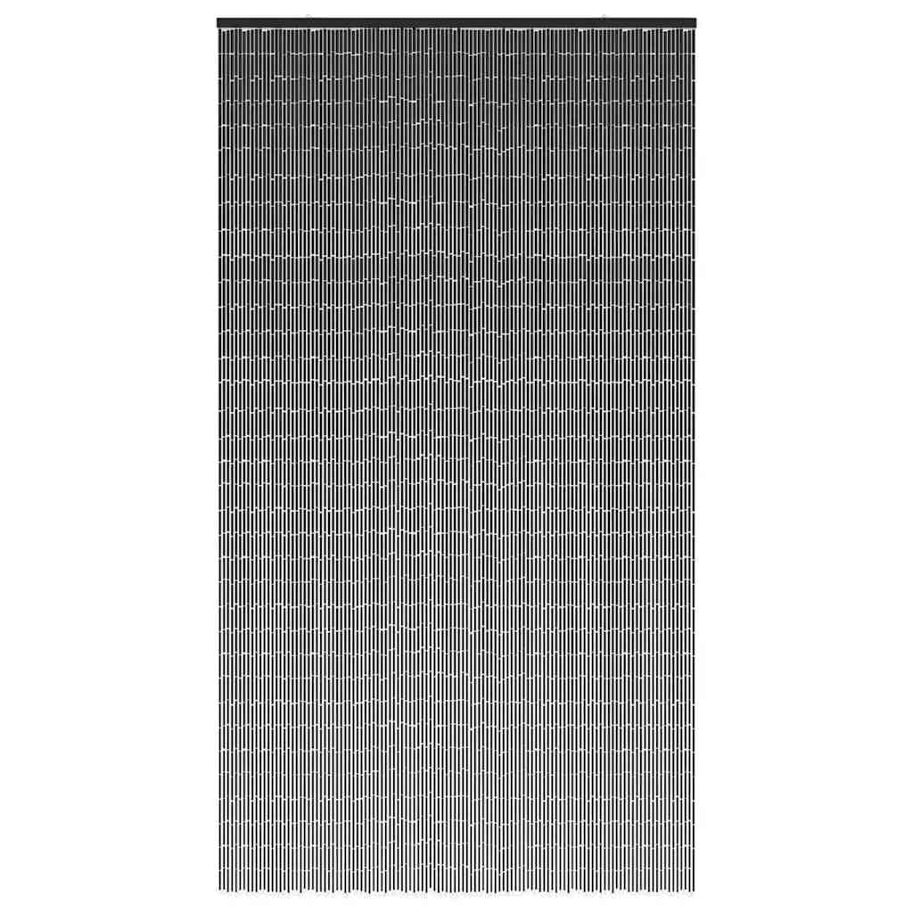 Rideau de porte anti-insectes Gris foncé 120x220 cm Bambou