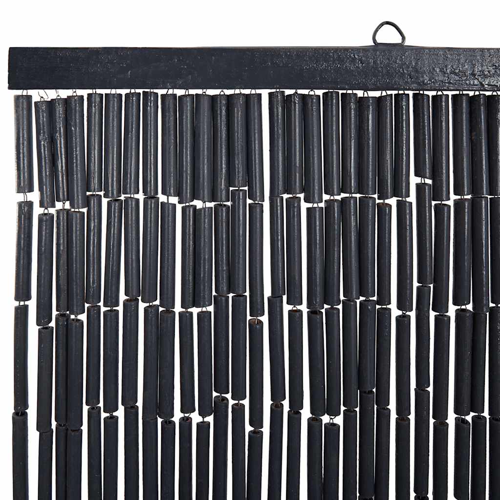 Rideau de porte anti-insectes Gris foncé 120x220 cm Bambou