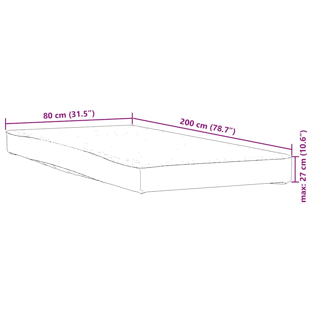 Protège-matelas Blanc 80x200 cm Imperméable