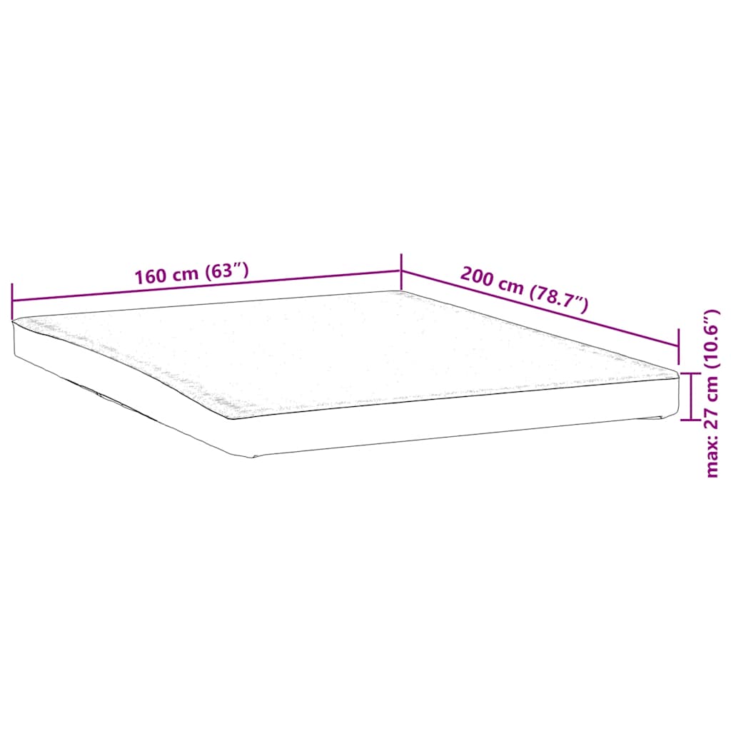Protège-matelas blanc 160x200 cm imperméable