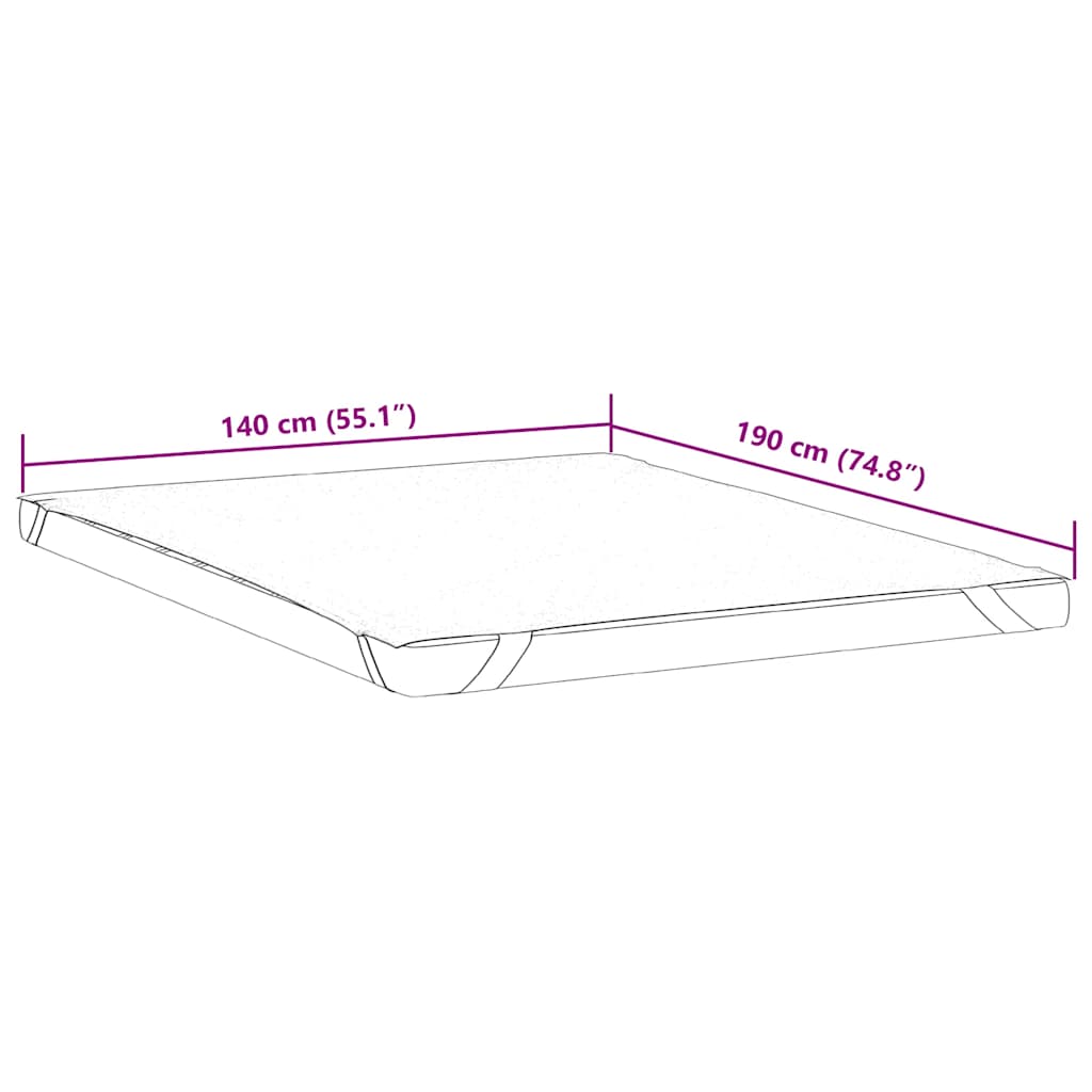 Protège-matelas blanc 140x190 cm imperméable