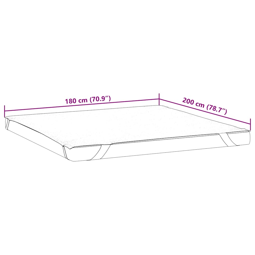 Protège-matelas blanc 180x200 cm imperméable