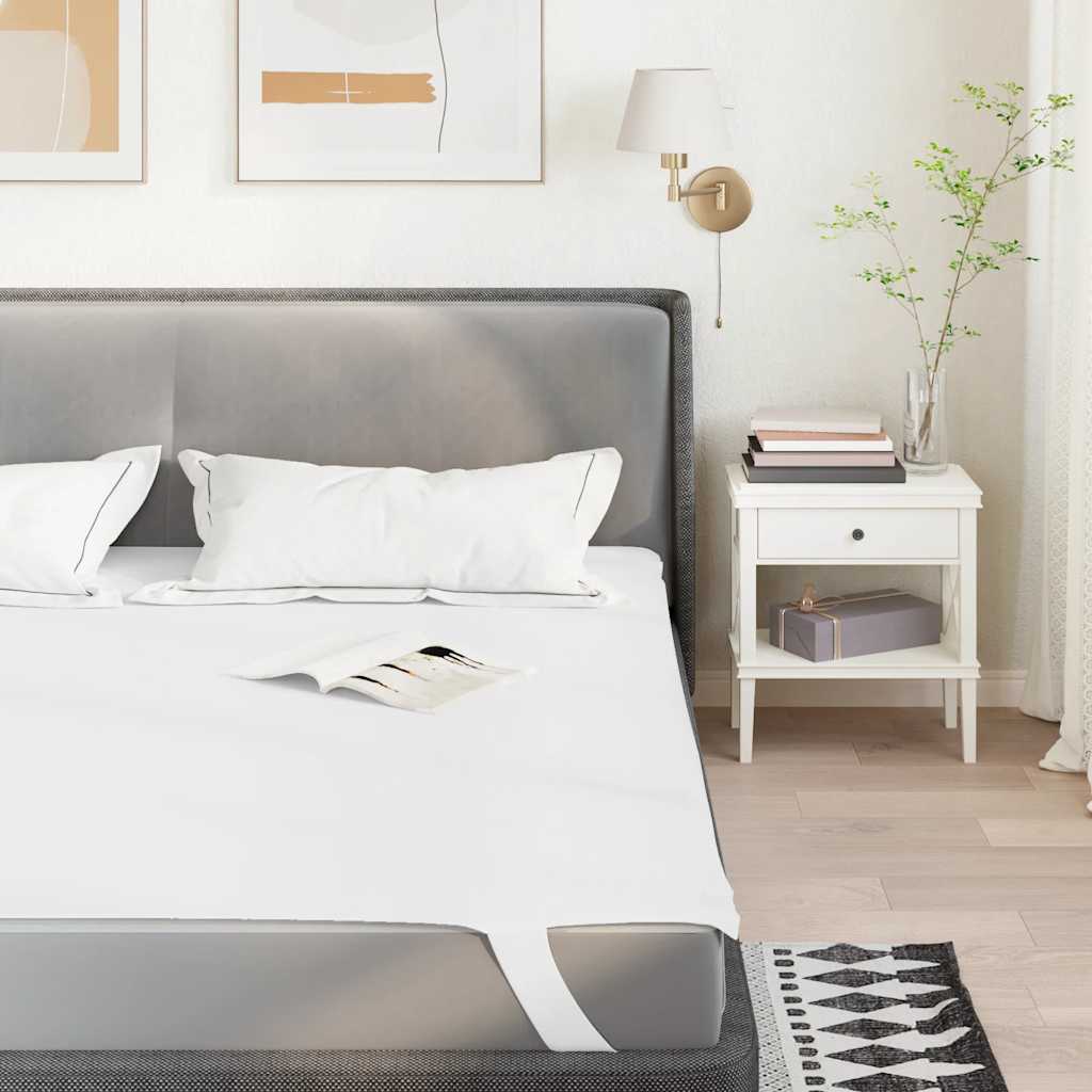 Protège-matelas blanc 200x200 cm imperméable