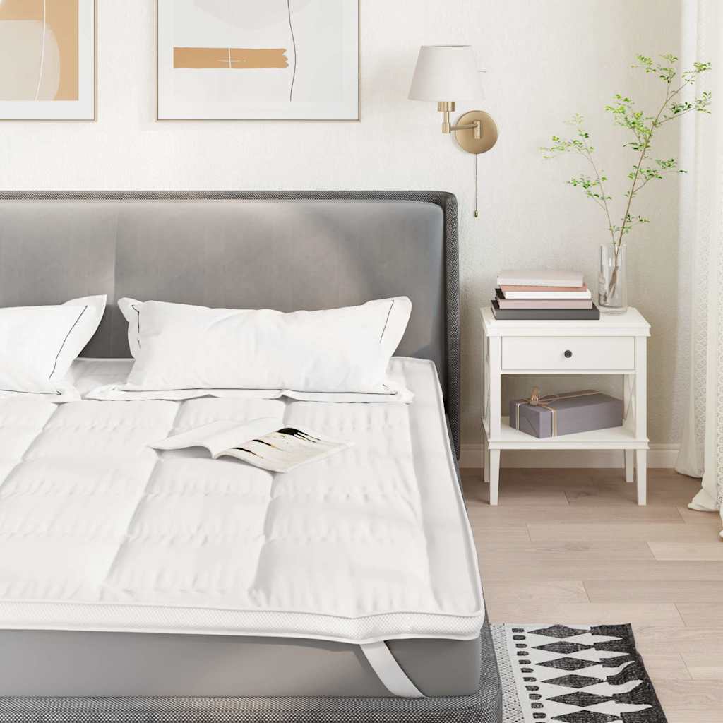 Protège-matelas blanc 100x220 cm