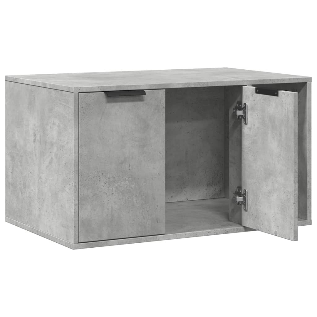 Katzenklo Betongrau 80x50x45 cm Holzwerkstoff